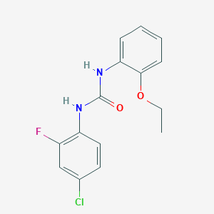 molecular formula C15H14ClFN2O2 B5791377 N-(4-chloro-2-fluorophenyl)-N'-(2-ethoxyphenyl)urea 