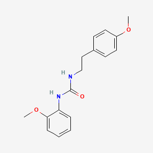 molecular formula C17H20N2O3 B5791427 N-(2-methoxyphenyl)-N'-[2-(4-methoxyphenyl)ethyl]urea 
