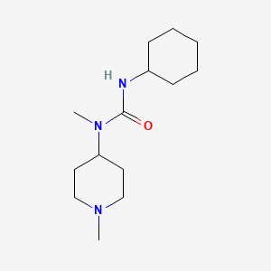 molecular formula C14H27N3O B5791438 N'-cyclohexyl-N-methyl-N-(1-methyl-4-piperidinyl)urea 