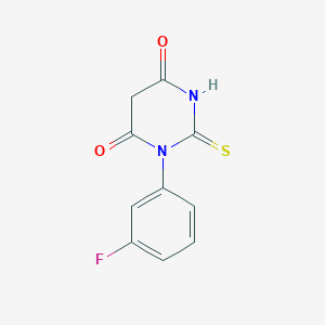 molecular formula C10H7FN2O2S B5791456 1-(3-fluorophenyl)-2-thioxodihydro-4,6(1H,5H)-pyrimidinedione 