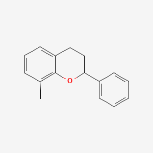 molecular formula C16H16O B579148 8-Methyl-2-phenylchroman CAS No. 15236-13-2