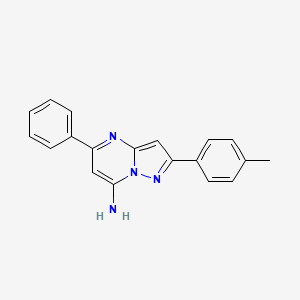 molecular formula C19H16N4 B5791486 2-(4-methylphenyl)-5-phenylpyrazolo[1,5-a]pyrimidin-7-amine 