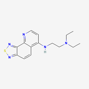 molecular formula C15H19N5S B5791506 N,N-diethyl-N'-[1,2,5]thiadiazolo[3,4-h]quinolin-6-yl-1,2-ethanediamine 