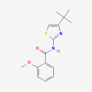 molecular formula C15H18N2O2S B5791526 N-(4-tert-butyl-1,3-thiazol-2-yl)-2-methoxybenzamide 