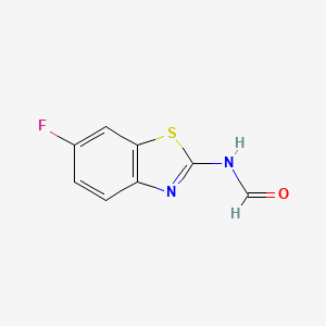 molecular formula C8H5FN2OS B579153 N-(6-fluoro-1,3-benzothiazol-2-yl)formamide CAS No. 16194-63-1