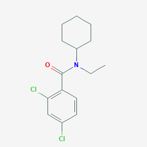 molecular formula C15H19Cl2NO B5791532 2,4-dichloro-N-cyclohexyl-N-ethylbenzamide 