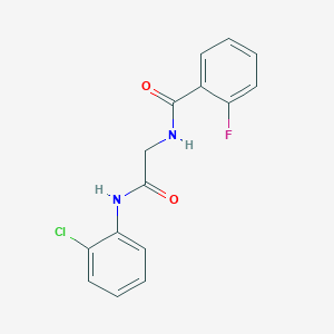 N-{2-[(2-chlorophenyl)amino]-2-oxoethyl}-2-fluorobenzamide