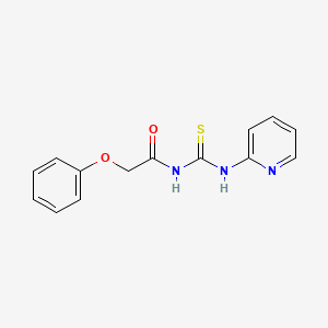 2-phenoxy-N-[(2-pyridinylamino)carbonothioyl]acetamide