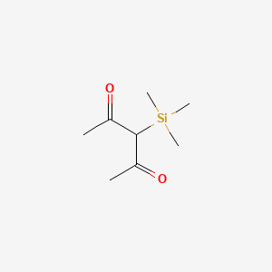 molecular formula C8H16O2Si B579155 3-(Trimethylsilyl)pentane-2,4-dione CAS No. 15197-24-7
