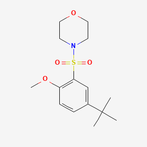molecular formula C15H23NO4S B5791564 4-[(5-tert-butyl-2-methoxyphenyl)sulfonyl]morpholine 