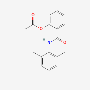 molecular formula C18H19NO3 B5791576 2-[(mesitylamino)carbonyl]phenyl acetate 