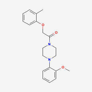 1-(2-methoxyphenyl)-4-[(2-methylphenoxy)acetyl]piperazine
