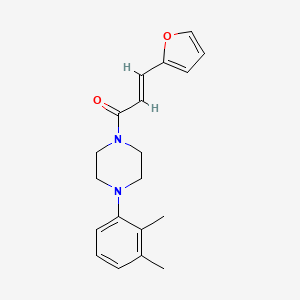 molecular formula C19H22N2O2 B5791596 1-(2,3-dimethylphenyl)-4-[3-(2-furyl)acryloyl]piperazine 