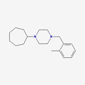 1-cycloheptyl-4-(2-methylbenzyl)piperazine