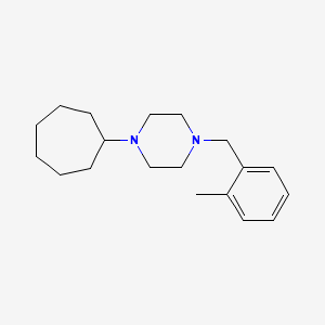 molecular formula C19H30N2 B5791614 1-cycloheptyl-4-(2-methylbenzyl)piperazine 