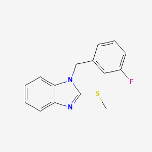 1-(3-fluorobenzyl)-2-(methylthio)-1H-benzimidazole