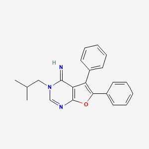 3-isobutyl-5,6-diphenylfuro[2,3-d]pyrimidin-4(3H)-imine