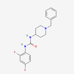 molecular formula C19H21F2N3O B5791656 N-(1-benzyl-4-piperidinyl)-N'-(2,4-difluorophenyl)urea 