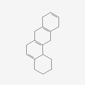 molecular formula C18H22 B579166 1,2,3,4,6,7,8,11,12,12b-Decahydrobenz[a]anthracene CAS No. 16434-56-3