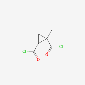 molecular formula C6H6Cl2O2 B579167 1-Methylcyclopropane-1,2-dicarbonyl dichloride CAS No. 19130-51-9