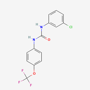 molecular formula C14H10ClF3N2O2 B5791673 N-(3-chlorophenyl)-N'-[4-(trifluoromethoxy)phenyl]urea 