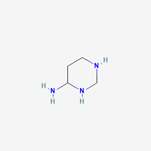 molecular formula C4H11N3 B579168 Hexahydro-4-pyrimidinamine CAS No. 16653-14-8