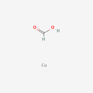 molecular formula CH2CuO2 B579169 Formic acid, copper salt CAS No. 15907-03-6