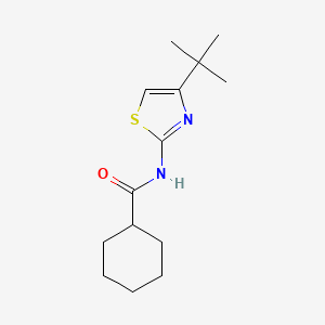 N-(4-tert-butyl-1,3-thiazol-2-yl)cyclohexanecarboxamide