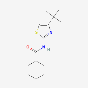 molecular formula C14H22N2OS B5791708 N-(4-tert-butyl-1,3-thiazol-2-yl)cyclohexanecarboxamide 