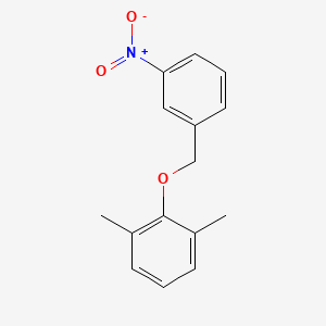 molecular formula C15H15NO3 B5791720 1,3-dimethyl-2-[(3-nitrobenzyl)oxy]benzene 