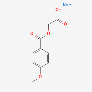 molecular formula C10H9NaO5 B579173 Sodium (4-methoxybenzoyloxy)acetate CAS No. 17114-82-8