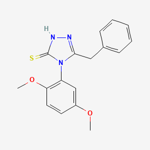 molecular formula C17H17N3O2S B5791735 5-benzyl-4-(2,5-dimethoxyphenyl)-2,4-dihydro-3H-1,2,4-triazole-3-thione 