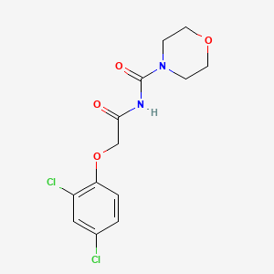 molecular formula C13H14Cl2N2O4 B5791769 N-[2-(2,4-dichlorophenoxy)acetyl]-4-morpholinecarboxamide 