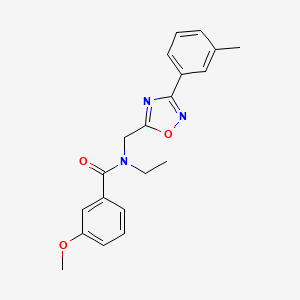 N-ethyl-3-methoxy-N-{[3-(3-methylphenyl)-1,2,4-oxadiazol-5-yl]methyl}benzamide