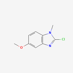 molecular formula C9H9ClN2O B579181 2-chloro-5-methoxy-1-methyl-1H-benzo[d]imidazole CAS No. 15965-62-5