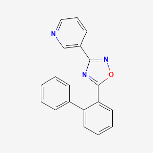 molecular formula C19H13N3O B5791823 3-[5-(2-biphenylyl)-1,2,4-oxadiazol-3-yl]pyridine 