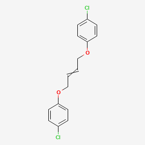 molecular formula C16H14Cl2O2 B579183 1-Chloro-4-[4-(4-chlorophenoxy)but-2-enoxy]benzene CAS No. 18059-53-5