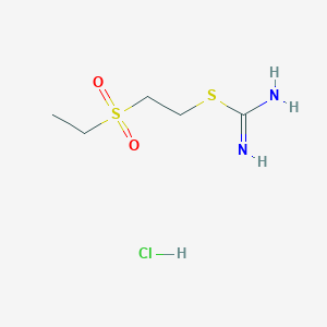 molecular formula C5H13ClN2O2S2 B5791843 2-(ethylsulfonyl)ethyl imidothiocarbamate hydrochloride 