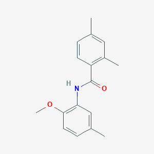 molecular formula C17H19NO2 B5791849 N-(2-methoxy-5-methylphenyl)-2,4-dimethylbenzamide 