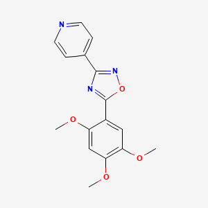 4-[5-(2,4,5-trimethoxyphenyl)-1,2,4-oxadiazol-3-yl]pyridine