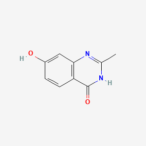 molecular formula C9H8N2O2 B579187 7-Hydroxy-2-methylquinazolin-4(1H)-one CAS No. 16081-80-4