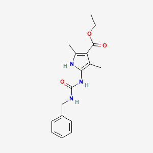 molecular formula C17H21N3O3 B5791870 ethyl 5-{[(benzylamino)carbonyl]amino}-2,4-dimethyl-1H-pyrrole-3-carboxylate 