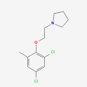 molecular formula C13H17Cl2NO B5791948 1-[2-(2,4-dichloro-6-methylphenoxy)ethyl]pyrrolidine CAS No. 420102-59-6