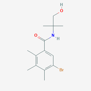 molecular formula C14H20BrNO2 B5791954 5-bromo-N-(2-hydroxy-1,1-dimethylethyl)-2,3,4-trimethylbenzamide 