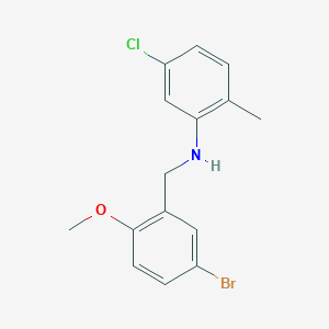 molecular formula C15H15BrClNO B5791958 (5-bromo-2-methoxybenzyl)(5-chloro-2-methylphenyl)amine 