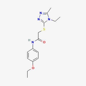 N-(4-ethoxyphenyl)-2-[(4-ethyl-5-methyl-4H-1,2,4-triazol-3-yl)thio]acetamide