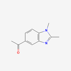 1-(1,2-Dimethyl-1H-benzo[d]imidazol-5-yl)ethanone