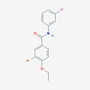 molecular formula C15H13BrFNO2 B5791965 3-bromo-4-ethoxy-N-(3-fluorophenyl)benzamide 