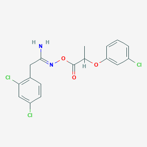 N'-{[2-(3-chlorophenoxy)propanoyl]oxy}-2-(2,4-dichlorophenyl)ethanimidamide