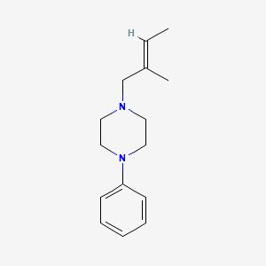 molecular formula C15H22N2 B5791981 1-(2-methyl-2-buten-1-yl)-4-phenylpiperazine 